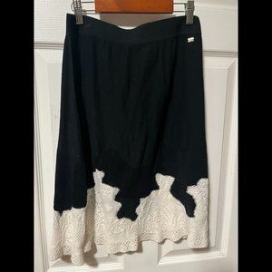 Sonia Rykiel crochet sweater lace skirt European 46 Small or medium